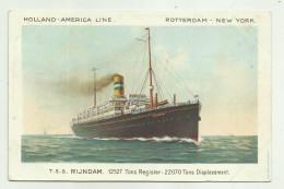 T.S.S. RIJNDAM - HOLLAND AMERICA LINE - NV FP - Paquebote