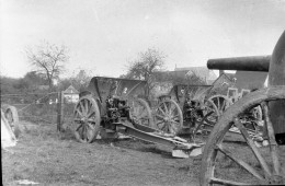 Photo Grande Guerre Format 13/18 Tirage Contemporain Argentique ,artillerie. - Guerra, Militari