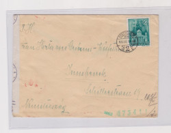 SLOVAKIA WW II  1941 HUNGARY ERSEKOJVAR NOVE ZAMKY  Censored Cover To AUSTRIA GERMANY - Lettres & Documents