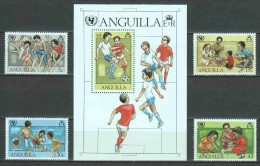 Anguilla 1981 Mi 446-449 + Block 39 MNH CHILDREN - 1960-1981 Autonomie Interne