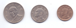 Taiwan 3 Coins Lot - Taiwán