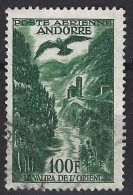 Andorra Francesa Aereo U 2 (o) Usado. 1955. Defectos - Poste Aérienne