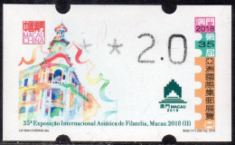 2018 China Macau ATM Stamps MACAU 2018 / MNH / Klussendorf Automatenmarken Etiquetas Automatici Distributeur - Automatenmarken