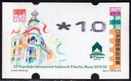 2018 China Macau ATM Stamps MACAU 2018 / MNH / Nagler Automatenmarken Etiquetas Automatici Distributeur - Distributeurs