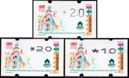 2018 China Macau ATM Stamps MACAU 2018 / MNH / Alle Drei Typen Klussendorf Nagler Newvision Automatenmarken Etiquetas - Distributori