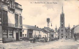 Belgique - Florenville - Rue De L'église - Edit. Mercelis Et Cie - Clocher - Horloge - Carte Postale Ancienne - Virton