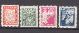 Latvia Lettland 1936 Mi#242-245 Mint Hinged - Latvia