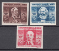Romania 1945 Mi#864-866 Mint Never Hinged - Unused Stamps