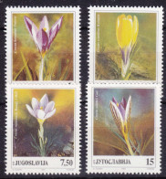 Yugoslavia Republic 1991 Flowers Mi#2467-2470 Mint Never Hinged - Unused Stamps