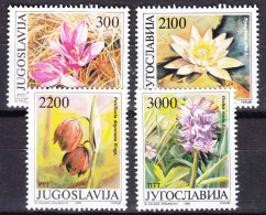 Yugoslavia Republic 1989 Flowers Mi#2333-2336 Mint Never Hinged - Nuovi
