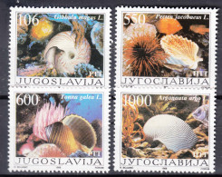 Yugoslavia Republic 1988 Sea Shells Mi#2275-2278 Mint Never Hinged - Neufs
