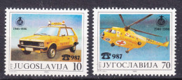 Yugoslavia Republic 1986 Traffic Help Service Mi#2146-2147 Mint Never Hinged - Nuovi