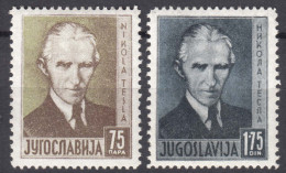 Yugoslavia Kingdom, Nikola Tesla 1936 Mi#326-327 Mint Never Hinged - Neufs
