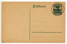 Belgium, German Occupation 1915 Overprinted 5pf. Germania Postal Card; Kortrijk / Courtrai Postmark - Deutsche Besatzung