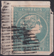 1857-405 CUBA ANTILLAS ESPAÑA SPAIN PUERTO RICO 1857 1/2 R POSTAL FORGUERY GRAUS TIPO VI FALSO POSTAL. - Prefilatelia