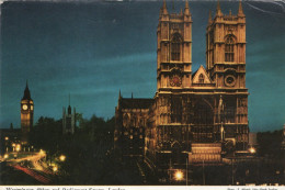 - Westminster Abbey And Parliament Square, LONDON. - Scan Verso - - Westminster Abbey