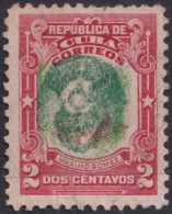 1910-208 CUBA REPUBLICA 1910 2c MAXIMO GOMEZ INVERTED CENTER RARE & NICE FORGERY. - Neufs