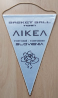 Basketball Team ΛΙΚΕΛ Portoroz Slovenia PENNANT, SPORTS FLAG ZS 4/14 - Apparel, Souvenirs & Other
