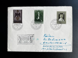 LIECHTENSTEIN 1956 LETTER VADUZ TO AMSTERDAM 29-08-1956 - Storia Postale