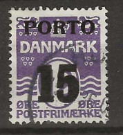 1934 USED Danmark Porto 32 - Portomarken