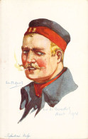 Illustration Signée Emile DUPUIS - Infanterie Belge - Fort De Boncelles Août 1914 - Militaria - Carte Postale Ancienne - Dupuis, Emile