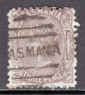 Tasmania - Scott #55a - Used - Toning, Pencil/rev. - SCV $7.25 - Used Stamps
