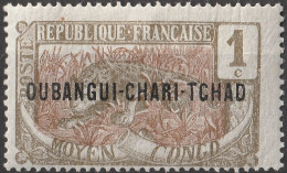 OUBANGUI Poste  1 ** MNH Panthère Panther 1915 - Usados