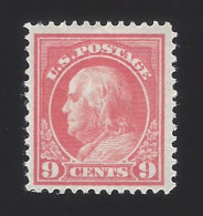 US #415 1912-14 Salmon Red WMK 190 Perf 12 Mint OG LH F-VF SCV $50 - Nuevos