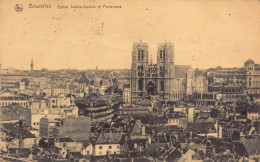 BRUXELLES - Eglise Sainte-Gudule Et Panorama - Panoramische Zichten, Meerdere Zichten