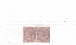 Grande Bretagne N° 72 Neuf En Paire Surchargé Specimen - Unused Stamps