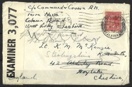 CANADA...KING GEORGE VI...(1936-52..)......ENVERLPOE OPENED BY CENCOR.....EXAMINER 3,077........USED.... - Postal History
