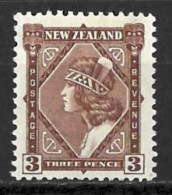 NEW ZEALAND...KING GEORGE..V...(1910-36..)...." 1936.."......3d.........SG582........MH.... - Ungebraucht