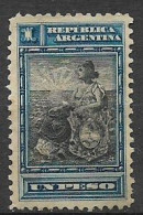 ARGENTINA 1899-903 SERIE ORDINARIA SIMBOLO DELLA REPUBBLICA YVERT. 127 MLH VF - Nuevos