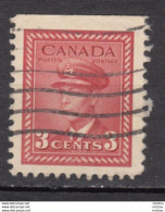##10, Canada, BORDO DESTRO IN ALTO, George VI - Used Stamps