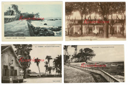 Lot 4 X Guinee Francais CONAKRY - Salle Des Fetes Corniche Maison Henri Galibert CPA Animee Cartes Postale Old Postcards - Guinea Francesa