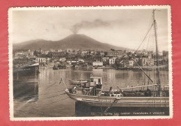 TORRE DEL GRECO_Panorama E Vesuvio_Viag Fg 1953 - Torre Del Greco