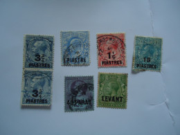 GREAT BRITAIN  USED   LEVANT  TURKEY  OVERPRINT  LOT 7 - Levant Britannique