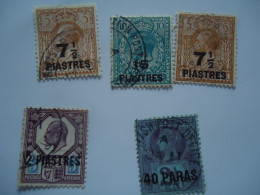 GREAT BRITAIN  USED   LEVANT  TURKEY  OVERPRINT  LOT 5 - Britisch-Levant