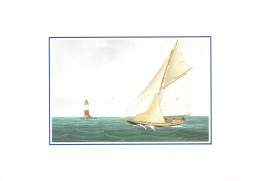 VOILE - VOILIER - PHARE - Gouache Par Jo LE MARIN - Symphonie Marine JLM 01 - Sailing