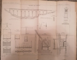 1892 DINAN (22) Viaduc De DINAN Grand Plan Technique - Public Works