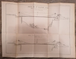 1890 SAINT CLAUDE (39) Pont De SAINT CLAUDE 2 Grands Plans Techniques - Public Works