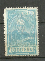 BRAZIL 1922 Consular Tax Stamp Sello Consular 1000 R. O - Servizio