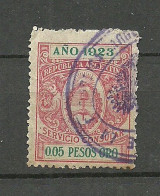 ARGENTINA Argentinien 1923 - Consular Tax Stamp O Servicio Consular - Oficiales
