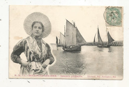 Cp, Bateaux , Bateaux Pêcheurs , BOULOGNE SUR MER,  Voyagée 1906 - Visvangst