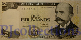 BOLIVIA 2 BOLIVANOS 1990 PICK 202b UNC - Bolivie