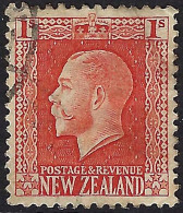 NEW ZEALAND 1915 KGV 1/- Vermillion SG430c FU - Usati