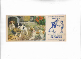 Buvard Ancien Réglisse Florent Buvard N°22  Plusieurs Chiens - Cake & Candy