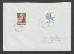 SWEDEN:  1990  COVER  WITH  3 K. + 7 K. (653 + 1330)  -  TO  GERMANY - Covers & Documents