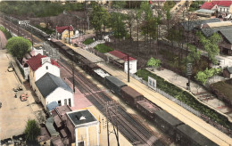 Ste Geneviève Des Bois * Vue Aérienne Sur La Gare * Ligne Chemin De Fer * Wagons - Sainte Genevieve Des Bois