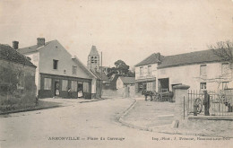 Arronville * La Place Du Carrouge * Café Restaurant * Attelage - Autres & Non Classés